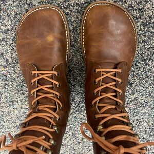 Origo Adventurer Barefoot Brown Leather Lace-Up Boots